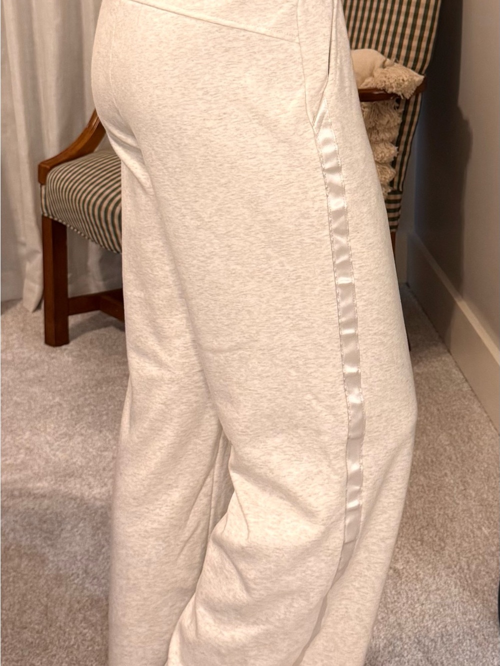 Avia Cream Sweatpants with Branded Waist Tag